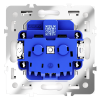 Розетка с защитными шторками и крышкой Voltum S70 VLS040303 (кашемир)
