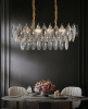 Подвесная люстра Delight Collection D8011P/L-800 gold/smoky