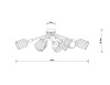 Потолочная люстра Arte Lamp Maria A4536PL-8AB