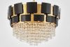 Подвесная люстра Lumina Deco LDP 7045-600 BK+GD