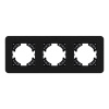 Рамка на 3 поста стеклянная Arlight FRM-OMALI-SFGS-3-BK 049713
