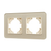 Рамка на 2 поста стеклянная Arlight FRM-OMALI-SFGS-2-GD 049711
