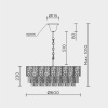 Подвесная люстра Modelux premium ML.6986.600P GD
