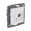 Розетка двойная TV (мама) + RJ45 Cat.6, белый матовый Kollinger REA-021WM для Aspekt, Eleganz, Reflex