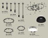 Комплект подвесного светильника Ambrella Light Techno Ring XR92222010 (A9222, A9227, C9233, C9242, C9238, C9232, N8141, N8118)