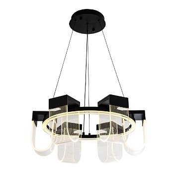 Подвесная люстра LED4U L7707-600 BK