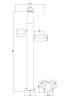 Ландшафтный светильник Arte Lamp Budapest A2360PA-3BK