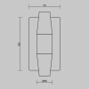 Настенный светильник Maytoni Arana MOD401WL-L6BS3K