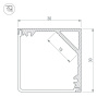 Профиль Arlight SL-KANT-H30-3000 ANOD 046182