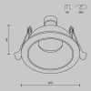 Встраиваемый светильник Maytoni Technical Share DL126-GU10-B