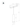 Трековый светильник Arlight Mag-Orient-Spot-Hang-R45-12W Day4000 035712