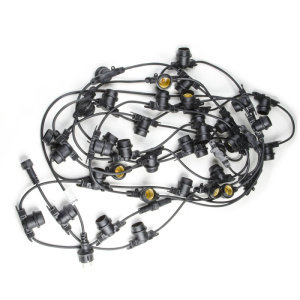 Уличная гирлянда Uniel (UL-00006440) UDL-K110 40/E27/10M IP65 BLACK BELT-LIGHT