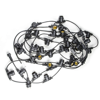 Уличная гирлянда Uniel (UL-00006440) UDL-K110 40/E27/10M IP65 BLACK BELT-LIGHT