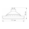 Светодиодная лампа Arlight AR111-UNIT-GU10-15W-DIM Warm3000 (WH, 120 deg, 230V) 026890