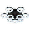 Потолочная светодиодная люстра iLedex Jomo FS-014-X9 108W BK