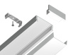 Алюминиевый накладной профиль Ambrella Light Alum Profile GP1700WH