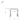 Профиль Arlight FANTOM-BENT-W12-SIDE-2000 ANOD 040326(1)
