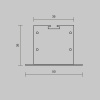 Комплект заглушек для профиля 50×35 2шт Maytoni Led Strip ALM-5035T-S-EC 642034