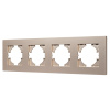 Рамка на 4 поста пластиковая Arlight FRM-PERIO-PL-4-GD 049761
