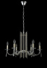 Подвесная люстра Crystal Lux AURELIO SP6 GOLD+CHROME/TRANSPARENT