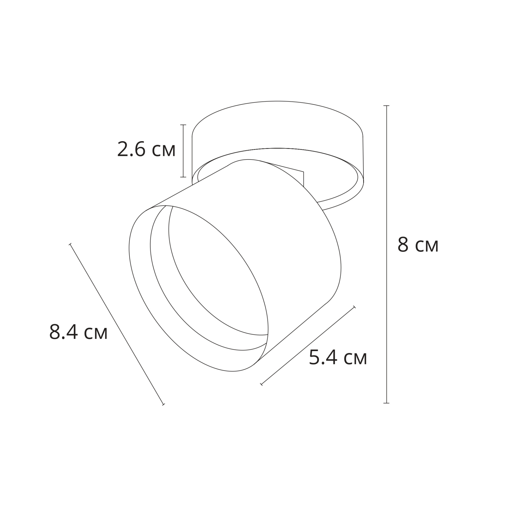 Накладной спот Arte Lamp Intercrus A5549PL-1BK
