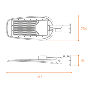 Уличный консольный светильник Wolta STL-120W/05