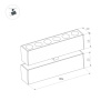 Трековый светильник Arlight Mag-Dots-FOLD-25-S800-24W Warm3000 034224