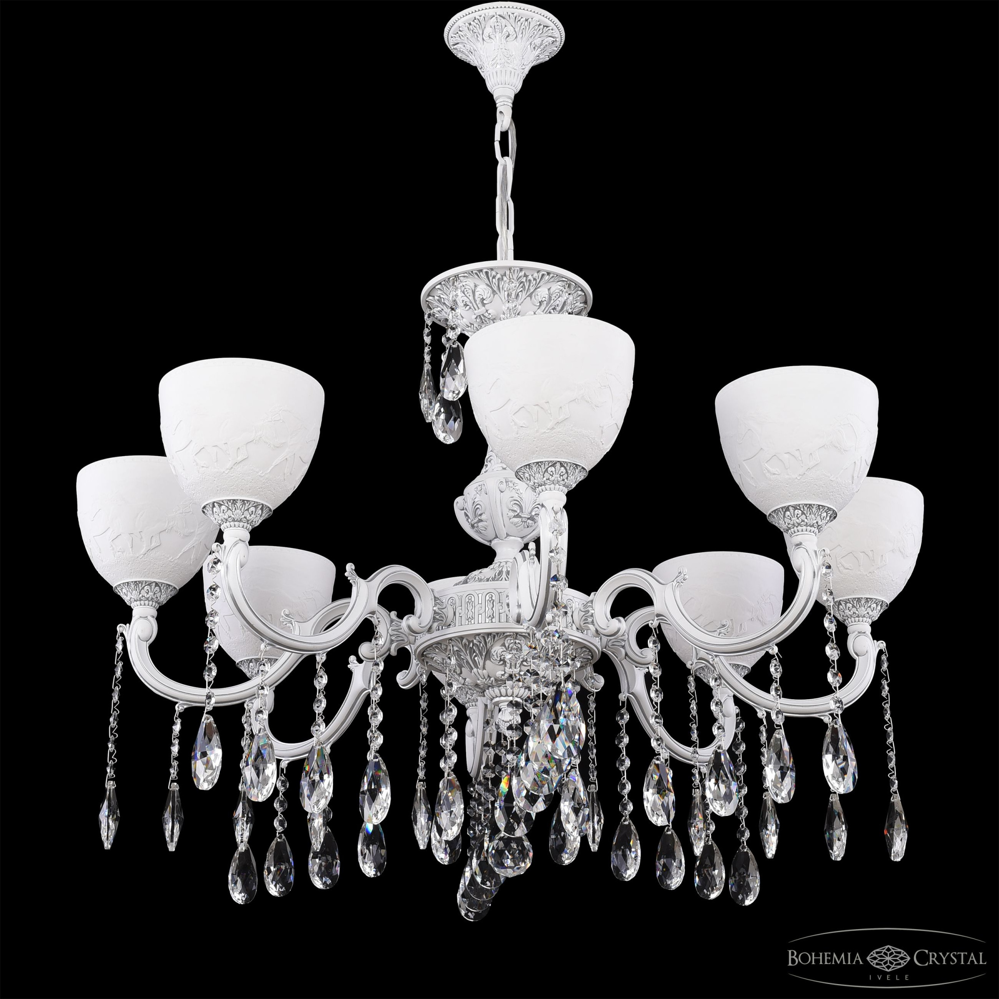 Подвесная люстра Bohemia Ivele Crystal AL78101/8/250 A WMN P1 U Horse