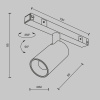 Трековый магнитный светильник Maytoni Focus Led TR176-1-5WTW-M-B