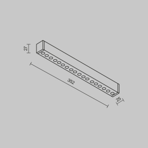 Трековый магнитный светильник Maytoni Technical Points Radity TR082-4-18WTW-M-W