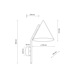 Бра TK Lighting 11087 CONO BRICK a070963