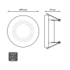 Встраиваемый светильник Gauss Backlight BL076