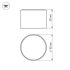 Накладной светильник Arlight SP-RONDO-90B-8W Warm White 022901
