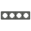 Рамка на 4 поста стеклянная Arlight FRM-OMALI-GS-4-GR 049702