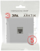 Розетка Эра Arktik 16-3107-03 информационная RJ45 алюминий Б0070476