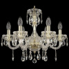 Подвесная люстра Bohemia Ivele Crystal 5417/6/165 G Clear/M-1G