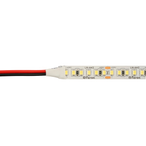 Светодиодная лента 24V Feron LS502, 180*SMD2835, 16W/m, IP20, 3000К (теплый белый) 53089