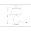Настольная лампа Arte Lamp Sarin A4061LT-1PB