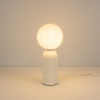 Настольная лампа Arlight SP-SILKA-TAB-R150-6W Warm2700 (WH, 330 deg, 230V, TOUCH-DIM) (IP20, Натуральный шелк) 056890
