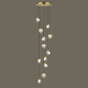 Каскадная люстра Delight Collection MD24001033-12A gold/clear