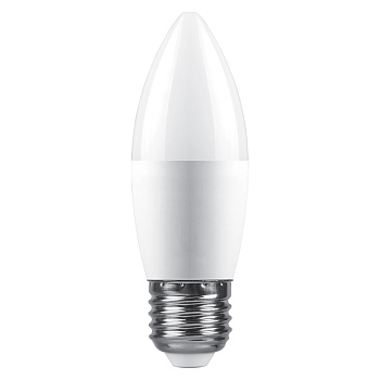 Лампа светодиодная Saffit SBC3720 свеча матовая E27 20W 230V 6400K 55271