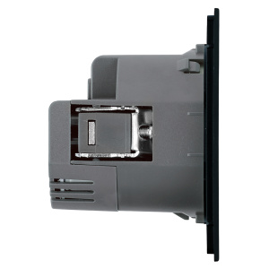 Розетка 1-местная з/ш с/з 16А + USB + Type C (механизм) Stekker Мия 250В 20W RST16-3119-05 черный бархат 50452