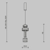 Подвесной светильник Maytoni Level MOD253PL-L18BS3K1