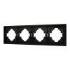 Рамка пластиковая на 4 поста Arlight FRM-TENDO-PL-4-BK 053848