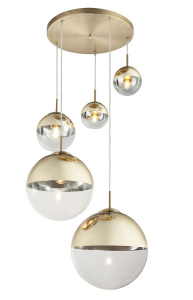 Подвесной светильник Toplight Glass TL1203H-05GD