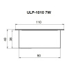 Встраиваемый светильник Uniel ULP-1010 7W/5000К IP40 GRILYATO WHITE UL-00012356