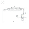 Профиль Arlight STAIR-W60-2000 ANOD BLACK (Алюминий) 060867