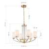 Подвесная люстра  ST Luce Опал SL1403.303.06