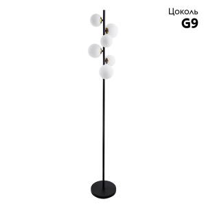 Торшер Arte Lamp Gemini A2243PN-6BK