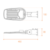 Уличный консольный светильник Wolta STL-40W/05